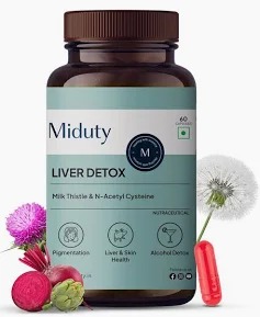Miduty Liver Detox Capsules 60 Capsules