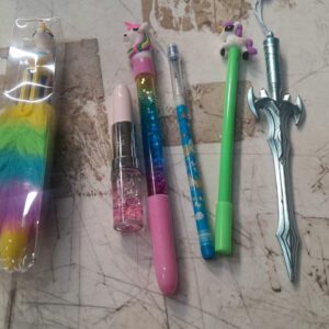 Unicorn Combo Pen Pack With Unicorn Glitter 6 Pcs