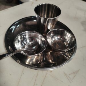 Stainless Steel Laddu Gopal Thali Set 4Pcs