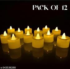 White Color Candle Led Lamp 12Pcs