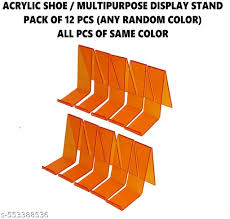Orange Color Shoes Stand 12Pc