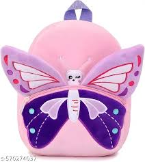 Pink Color Butterfly Kids School Bag
