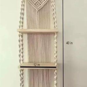 Wooden Wall Mounted Hanging Home Decors Storage Floating Shelf For Books And Planters 3 Shelves