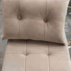 New Dark Brown Armless Chair With Cushion