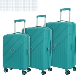 Kamiliant By American Tourister Set Of 3 Luggage 8 Wheels Small 55Cmmedium 68Cmlarge 79Cm Blue