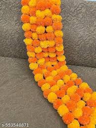 Orange Yellow Color Mala 5 Peace