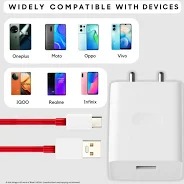 Roarx 33 W Supervooc 6 A Wall Charger Mobile Detachable Cable White Cable