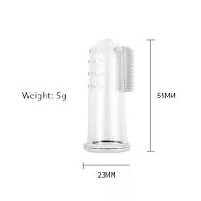 Pet Finger Toothbrush Silicone Transparent
