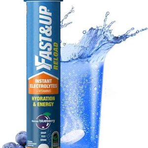 Fastup Reload Low Sugar Energy Drink Hydration 20 Effervescent Blueberry Flavour