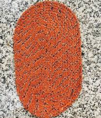 Versatile Fancy Doormat Cotton Doormat Orange Colour Pack Of 4
