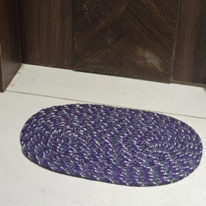 Versatile Fancy Doormat Cotton Doormat Purple Colour Pack Of 4