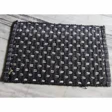 Home Door Mat Cotton Grey Colour Pack Of 14