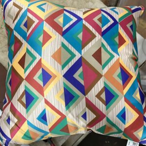 Multicolour Printed Silk Soft Pillow Size 12X12 Inch