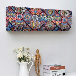 Printed Multi Colored Split Ac Cover 1 Ton