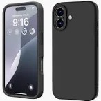 Iphone 16 Silicone Case Black Color