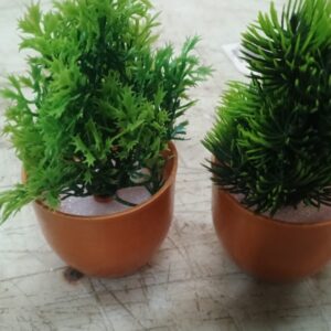 Multicolor Artificial Mini Pot Set Of 2