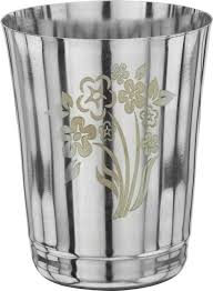 High Quality Water Juice And Drinki 350 Ml Steel Silver Pack Of 6