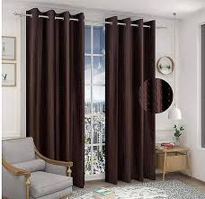 Elegant 7 Feet Door Brown Curtain For Living Room Pooja Room For Home Decor