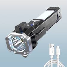 Rentoor Led Torch Rechargeable Torch Light Pocket Torch Hd Lt92 Torch Black 16 Cm Rechargeable