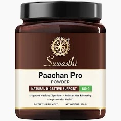 Suwasthi Paachan Pro Powder 180G Ayurvedic Healthy Digestion Solution For Gas Indigestion