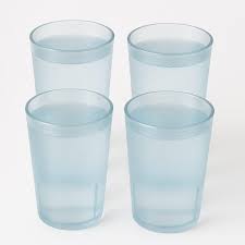 Plastic Transparent Glass Set Of 4