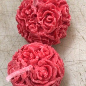 Handmade Rose Candle For Home 2Pcs