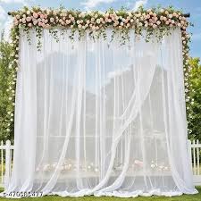 White Net Curtain For Decoration 1Pc