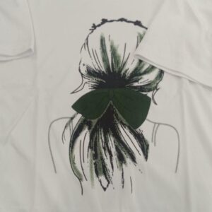 White Cotton T Shirt For Women Size M