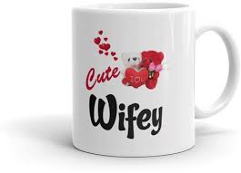 Cute Wife Printed Tea Cup