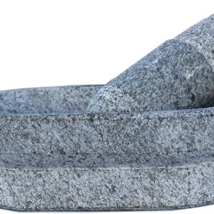 Grey Stone Mortar And Pestle Set 10X6 Inch