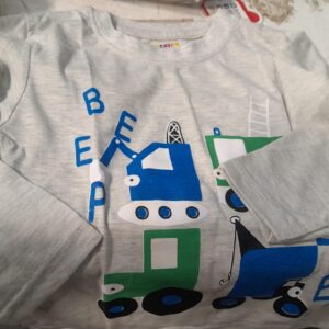 Kuchipoo 2 To 3 Yrs Boys Printed Full Sleeves T Shirt Off White