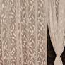 Beautiful Sheer Heavy Net Curtain Cream 7 Feet Pack Of 2