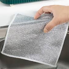 Silver Color Single Sided Non Scratch Dishwash Cloth Pack Of 22
