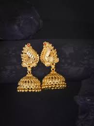 Gold Plated Peacock Jhumki Earring Women