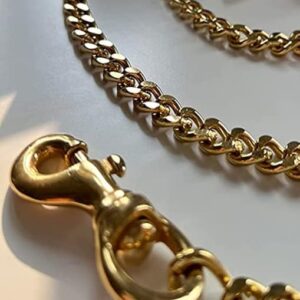 Gold Chain Walking Training Collar For Small Medium Dogs