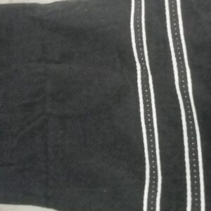 Grey Colour Woolen Towel With White Colour Border