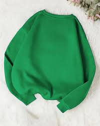 Kitty Green Colour Off Neck Woolen Shirt For Women Size S