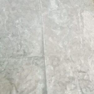White Colour Transparent Table Cover With Flower Design Border