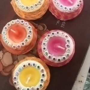 Traditional Matki Diya Box With Wax Pack Of 5