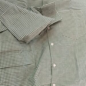 Frank Shirt Plain Cotton Fabric Solid Shirt For Man Green Size L