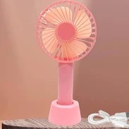 Portable Handheld Mini Usb Battery High Speed Rechargeable Fan Pink