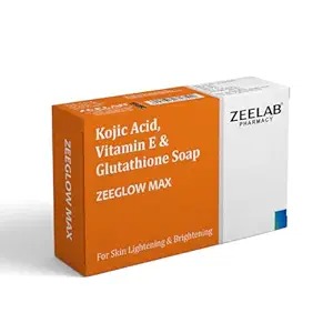 Zeelab Zeeglow Max Kojic Acid Vitamin E And Glutathione 75G Soap