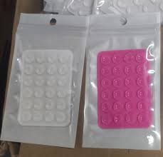 Silicone Suction Pads For Mobile Phones Pack Of 2 White And Pink Colour