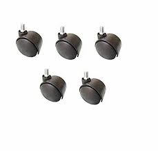 Godrej Black Caster Stand Wheel 5Pcs