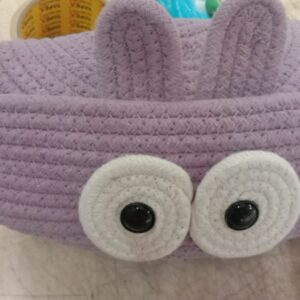 Jute Lavender Color Basket