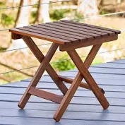 Wooden Criss Cross Leg Foldable Table