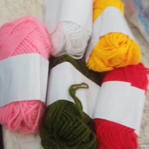 Multicolour Hand Knitting Woolen Thread Dyed Pack Of 5