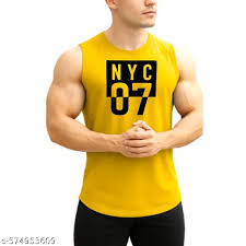 Yellow Color Vest Size M For Men