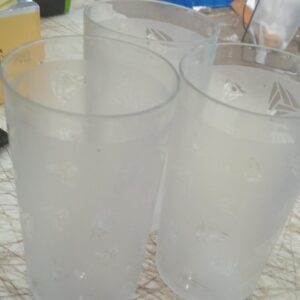 Transparent Plastic Glass Pack Of 3