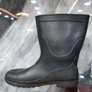 Black Plastic Safety Gumboots For Men Size 8